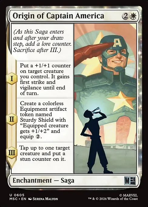 Origin of Captain America · Marvel Super Heroes Commander 605/9