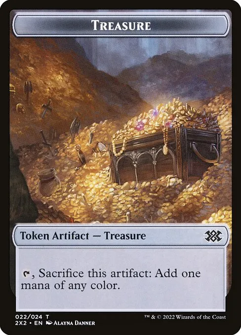 Treasure · Double Masters 2022 Tokens 22/24