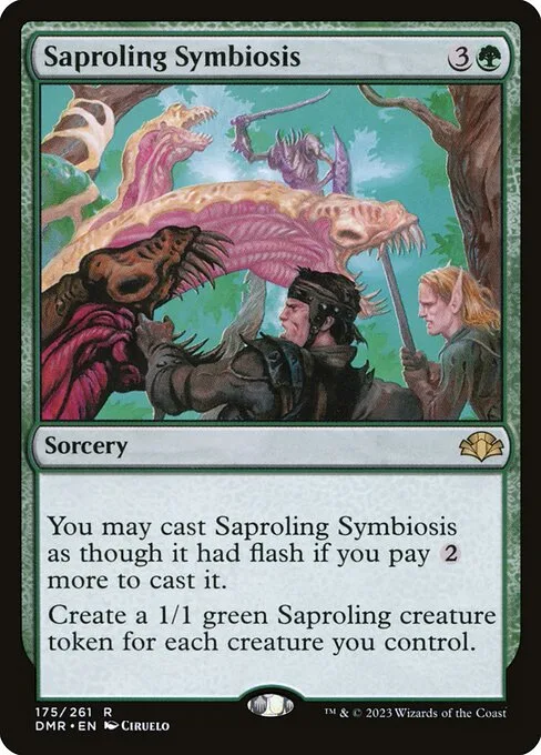 Saproling Symbiosis · Dominaria Remastered 175/457