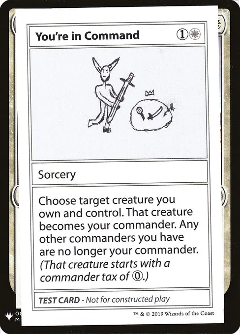 You're in Command · Mystery Booster Playtest Cards 2019 15/121