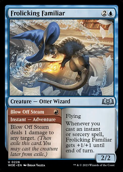 Frolicking Familiar // Blow Off Steam · Wilds of Eldraine 226/381