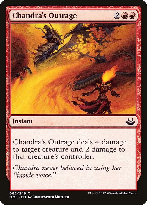 Chandra's Outrage · Modern Masters 2017 92/249