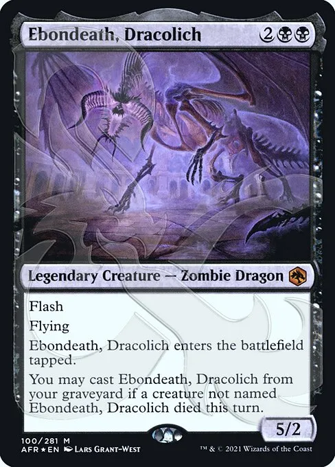 Ebondeath, Dracolich · Adventures in the Forgotten Realms Promos 100a/241