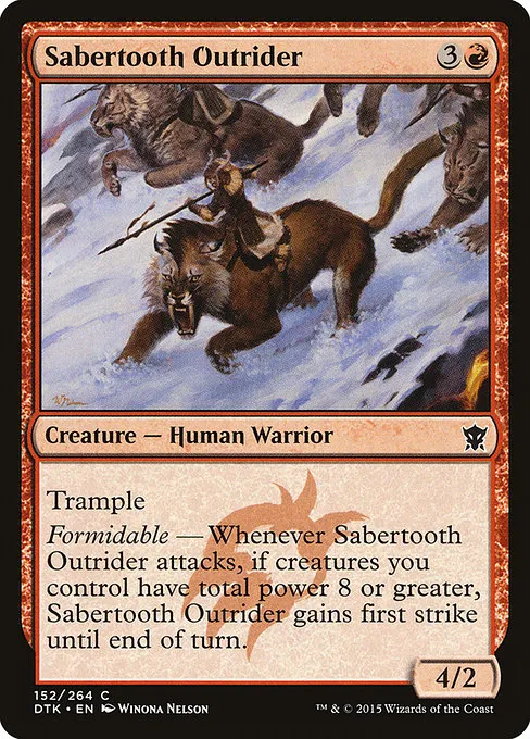 Sabertooth Outrider · Dragons of Tarkir 152/264