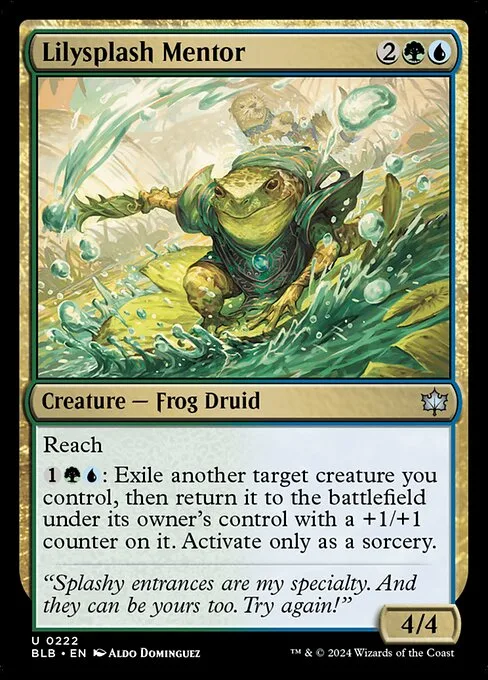Lilysplash Mentor · Bloomburrow 222/398