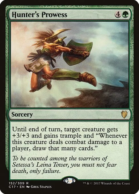Hunter's Prowess · Commander 2017 152/309