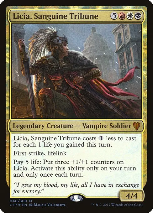Licia, Sanguine Tribune · Commander 2017 40/309