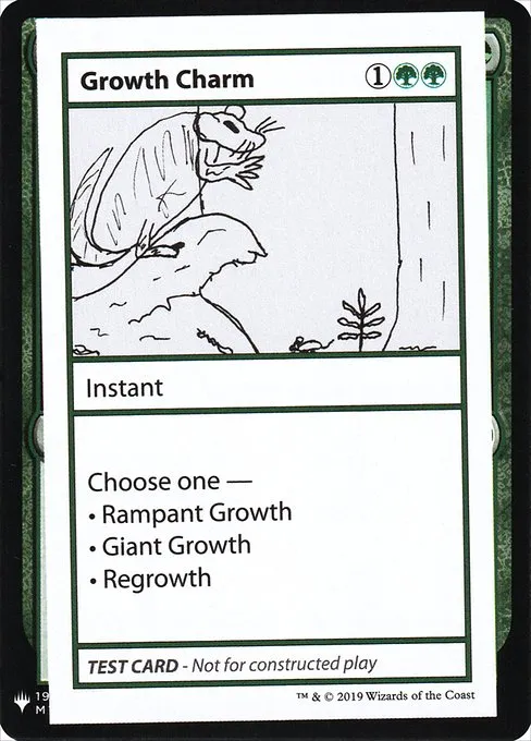 Growth Charm · Mystery Booster Playtest Cards 2019 77/121