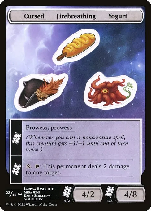 Cursed Firebreathing Yogurt · Unfinity Sticker Sheets 22/48