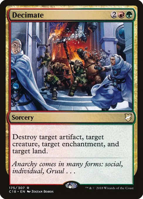 Decimate · Commander 2018 175/307