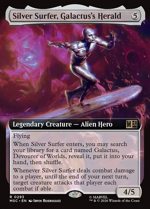 Silver Surfer, Galactus's Herald · Marvel Super Heroes Commander 293/9