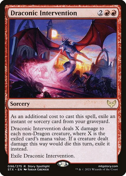 Draconic Intervention · Strixhaven: School of Mages 96/393