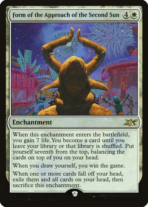 Form of the Approach of the Second Sun · Unfinity 295/639