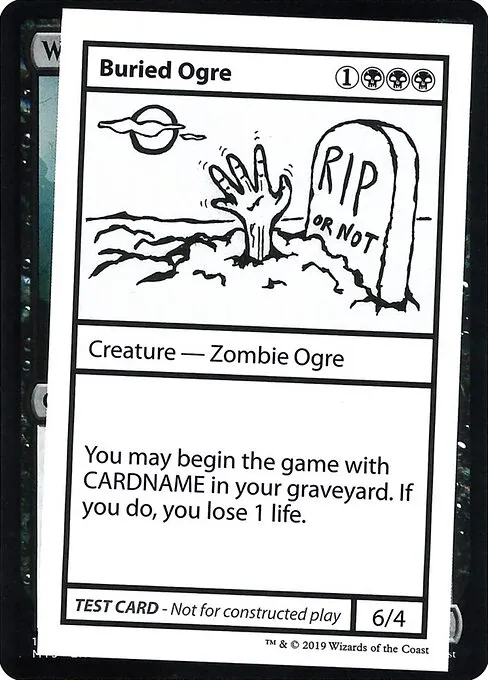 Buried Ogre · Mystery Booster Playtest Cards 2021 36/121