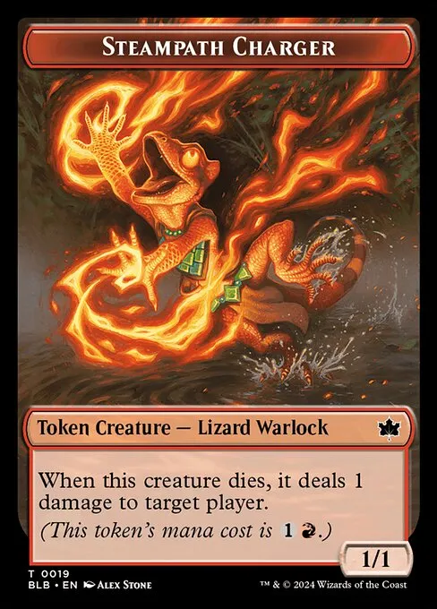 Steampath Charger · Bloomburrow Tokens 19/30