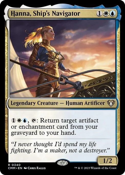 Hanna, Ship's Navigator · Commander Masters 340/1067