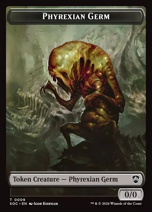 Phyrexian Germ · Secrets of Strixhaven Commander Tokens 9/30