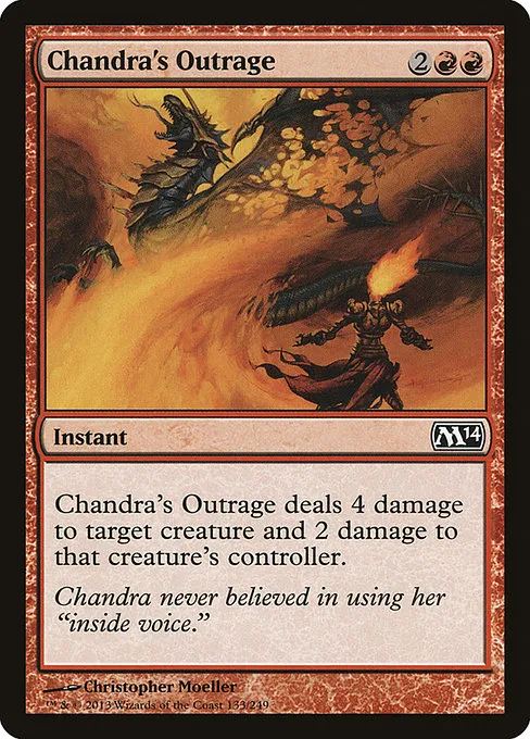 Chandra's Outrage · Magic 2014 133/249