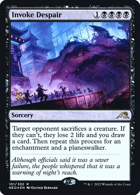 Invoke Despair · Kamigawa: Neon Dynasty Promos 101s/148