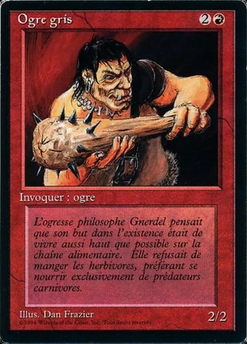 Gray Ogre · Foreign Black Border 157/307