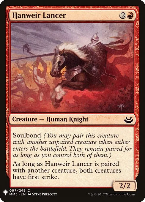 Hanweir Lancer · The List MM3-97/5050
