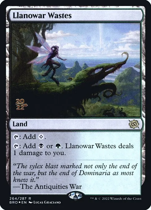 Llanowar Wastes · The Brothers' War Promos 264s/171
