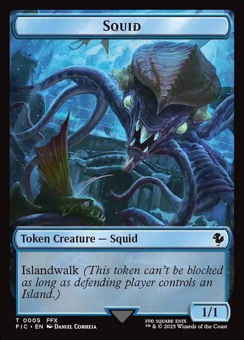 Squid · Final Fantasy Commander Tokens 5/11