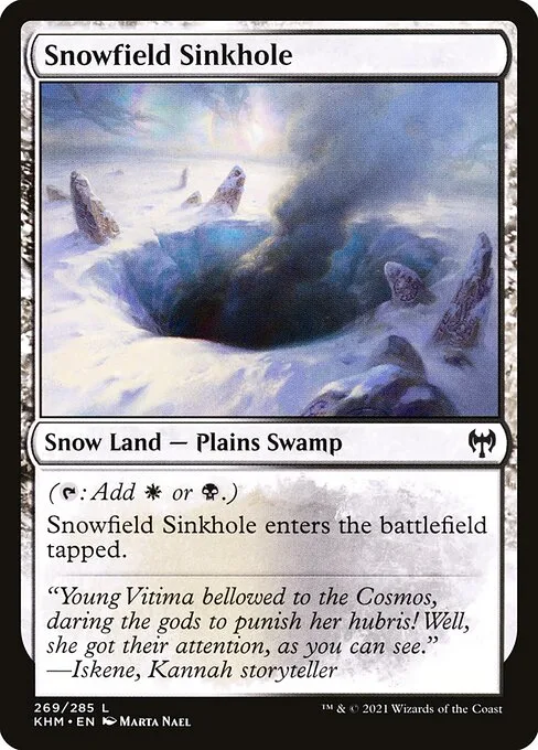 Snowfield Sinkhole · Kaldheim 269/425