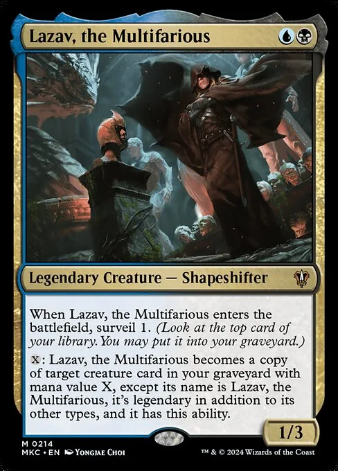 Lazav, the Multifarious · Murders at Karlov Manor Commander 214/358