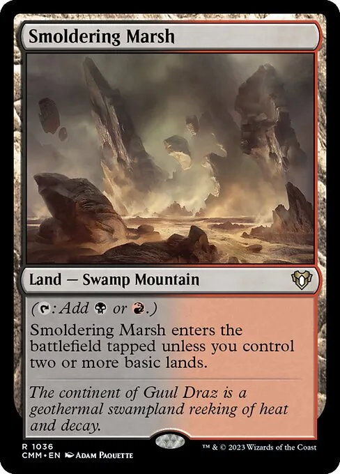 Smoldering Marsh · Commander Masters 1036/1067