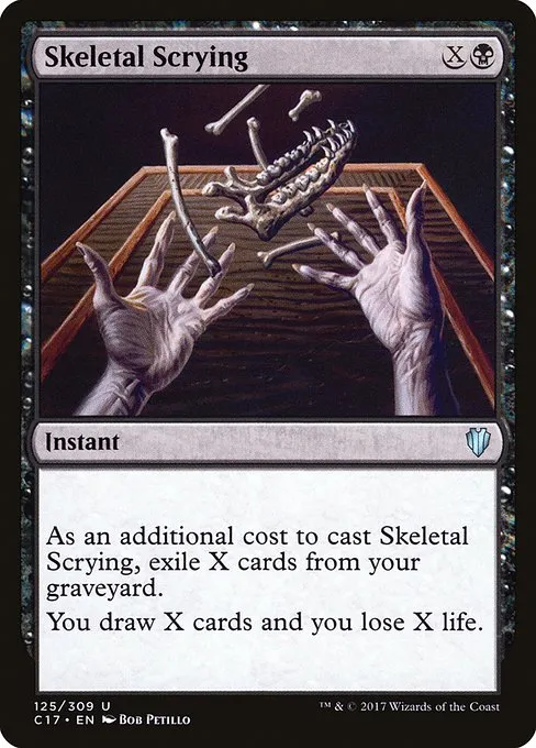 Skeletal Scrying · Commander 2017 125/309