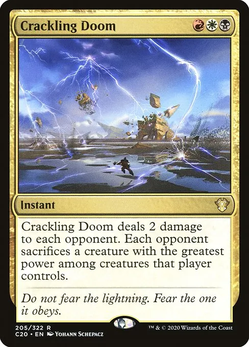 Crackling Doom · Commander 2020 205/322