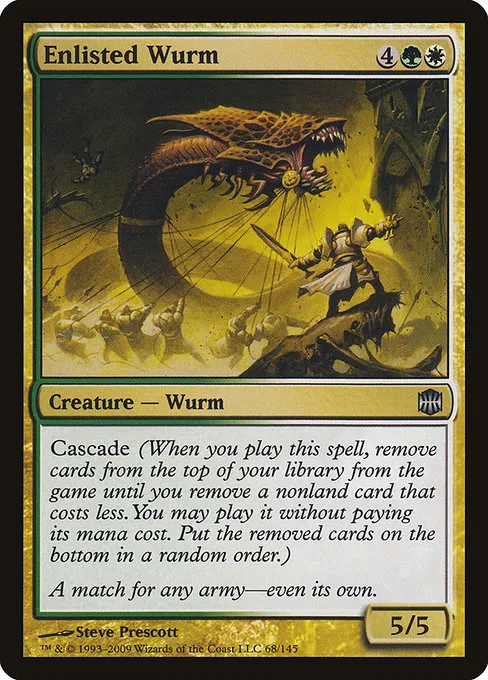 Enlisted Wurm · Alara Reborn 68/145