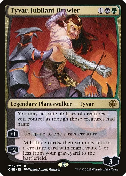 Tyvar, Jubilant Brawler · Phyrexia: All Will Be One 218/479