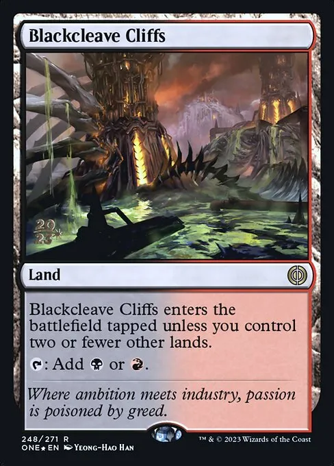 Blackcleave Cliffs · Phyrexia: All Will Be One Promos 248s/160