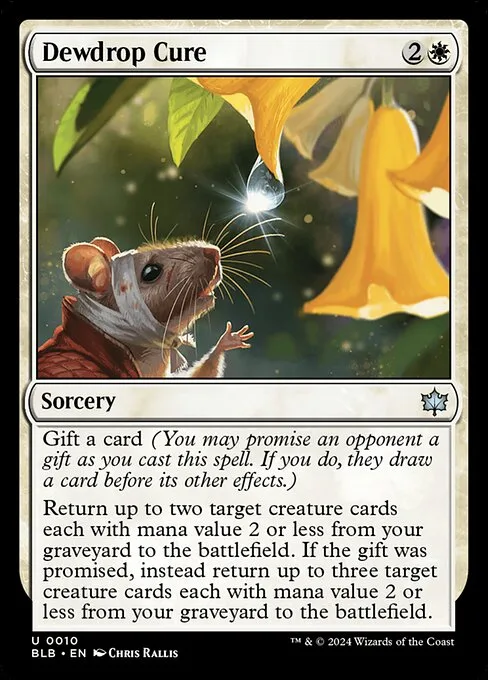 Dewdrop Cure · Bloomburrow 10/398