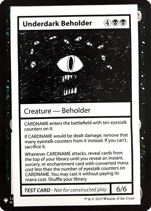 Underdark Beholder · Mystery Booster Playtest Cards 2019 49/121