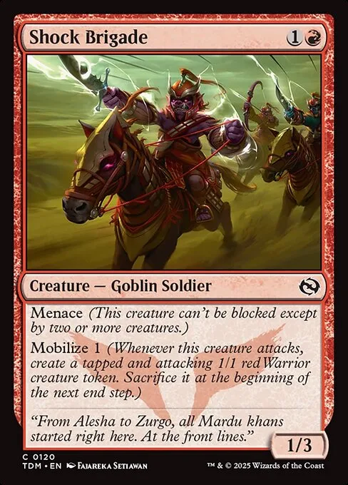 Shock Brigade · Tarkir: Dragonstorm 120/427
