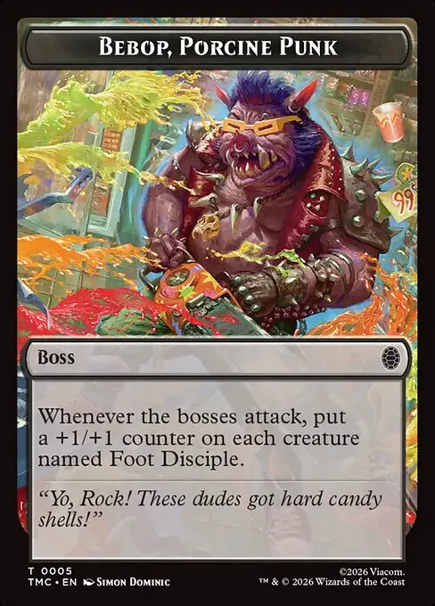 Bebop, Porcine Punk · Teenage Mutant Ninja Turtles Eternal Tokens 5/31
