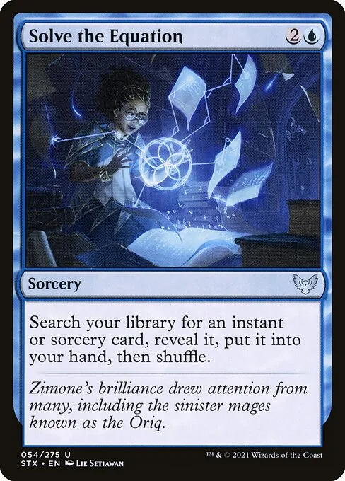 Solve the Equation · Strixhaven: School of Mages 54/393