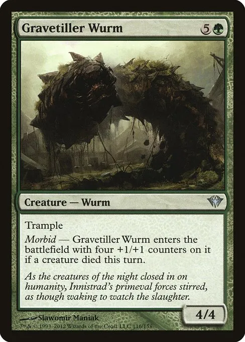 Gravetiller Wurm · Dark Ascension 116/158