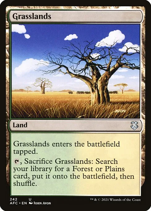 Grasslands · Forgotten Realms Commander 242/331