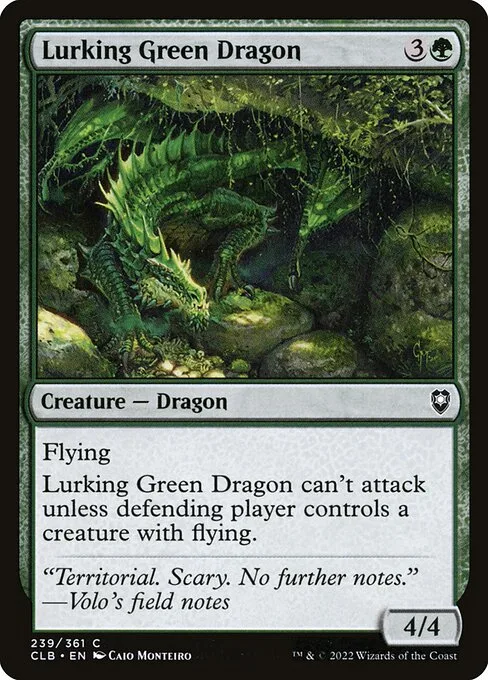 Lurking Green Dragon · Commander Legends: Battle for Baldur's Gate 239/936