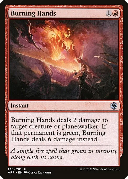 Burning Hands · Adventures in the Forgotten Realms 135/424