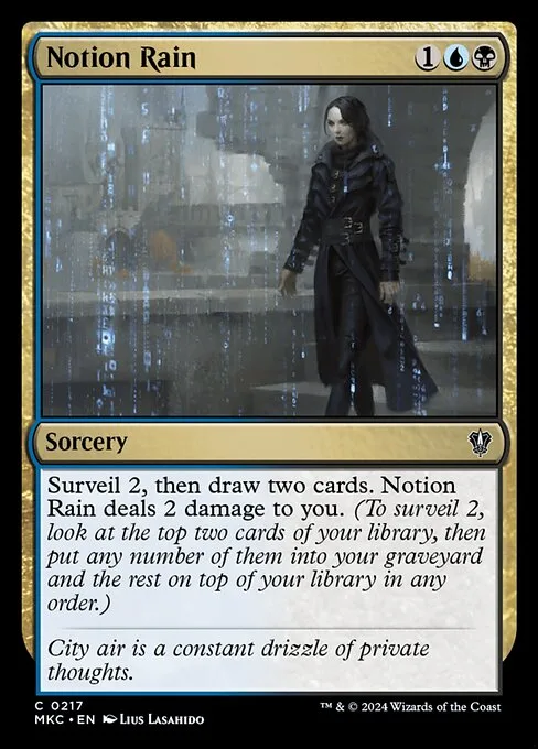 Notion Rain · Murders at Karlov Manor Commander 217/358