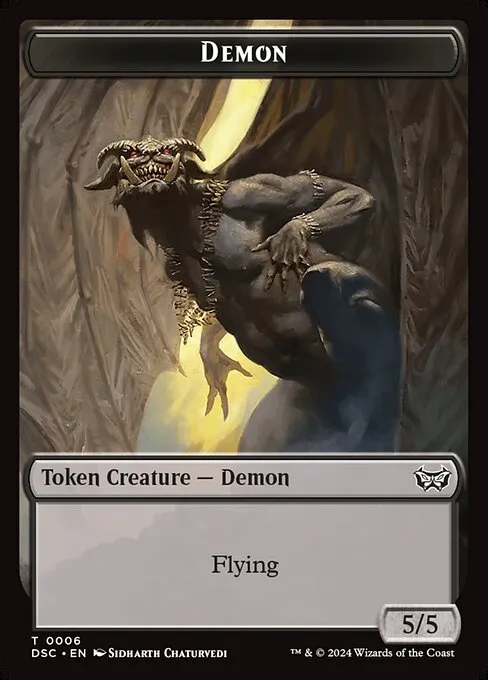 Demon · Duskmourn Commander Tokens 6/23
