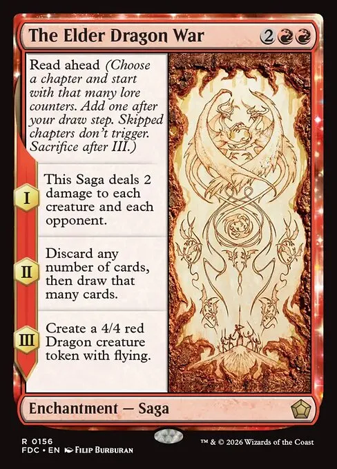 The Elder Dragon War · Foundations Commander 156/3