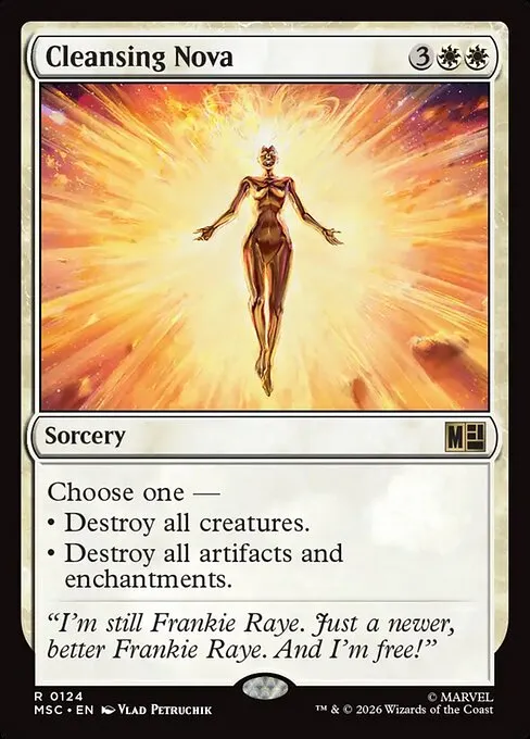 Cleansing Nova · Marvel Super Heroes Commander 124/9