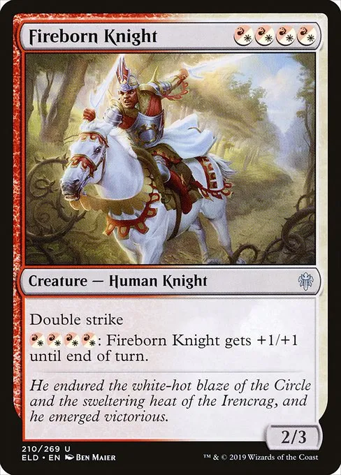 Fireborn Knight · Throne of Eldraine 210/398