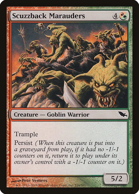 Scuzzback Marauders · Shadowmoor 216/302